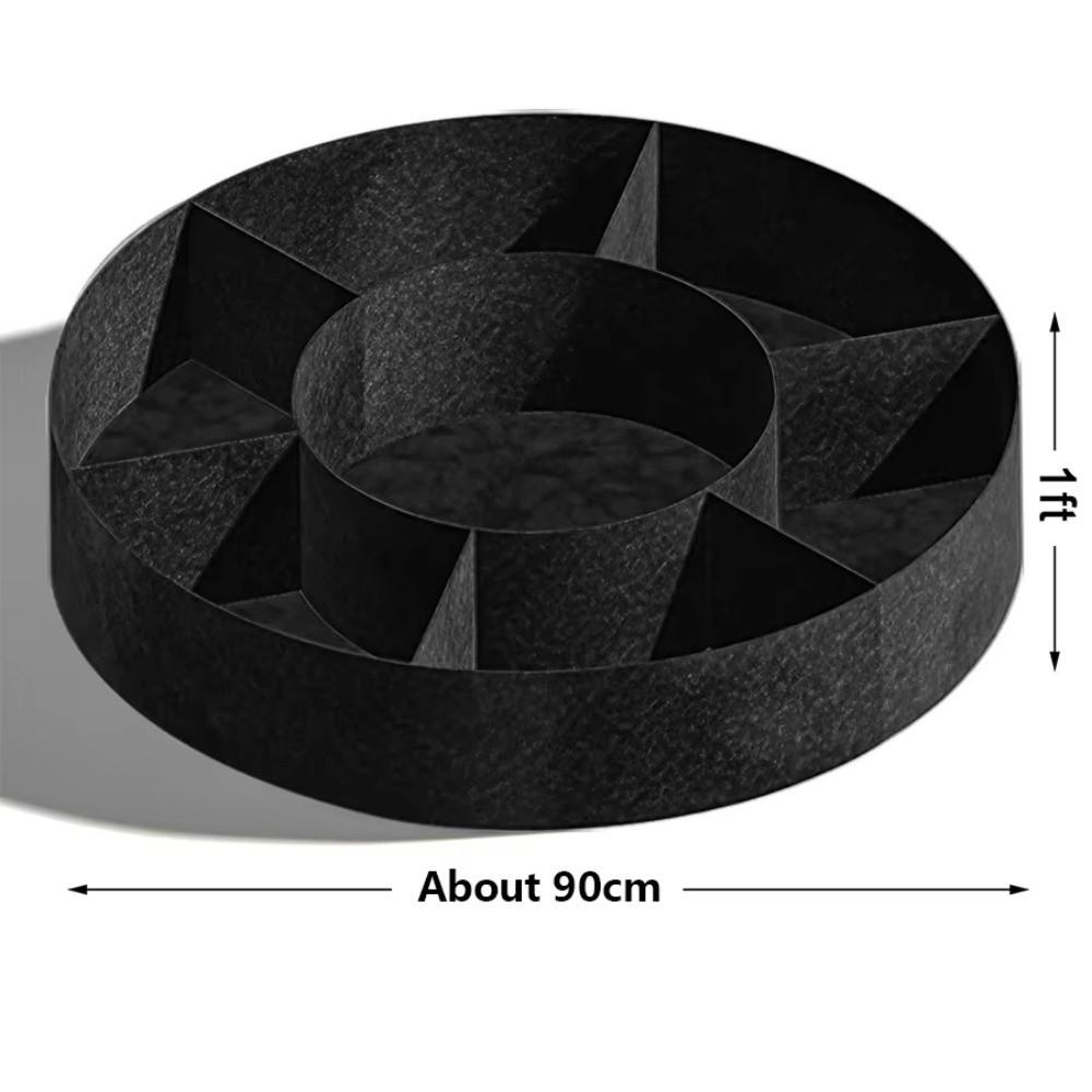 Felt Nonwoven Outdoor Garden Planter Round Flower Pot Garden Planting Bed