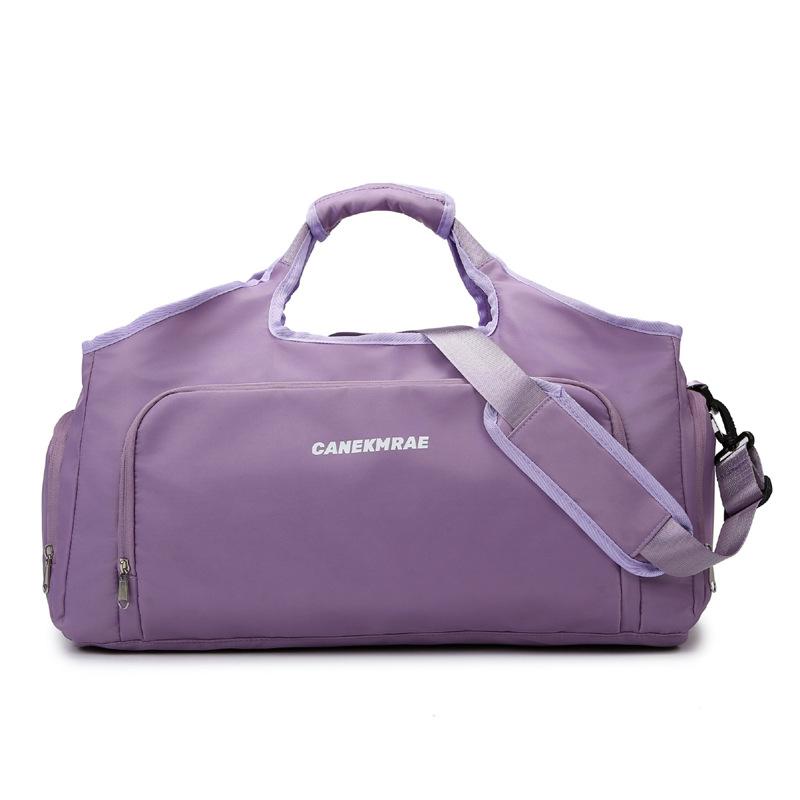 Simple and fresh fitness bag dry and wet separation sports fitness bag going out for travel portable belt shoe compartment simple luggage bag