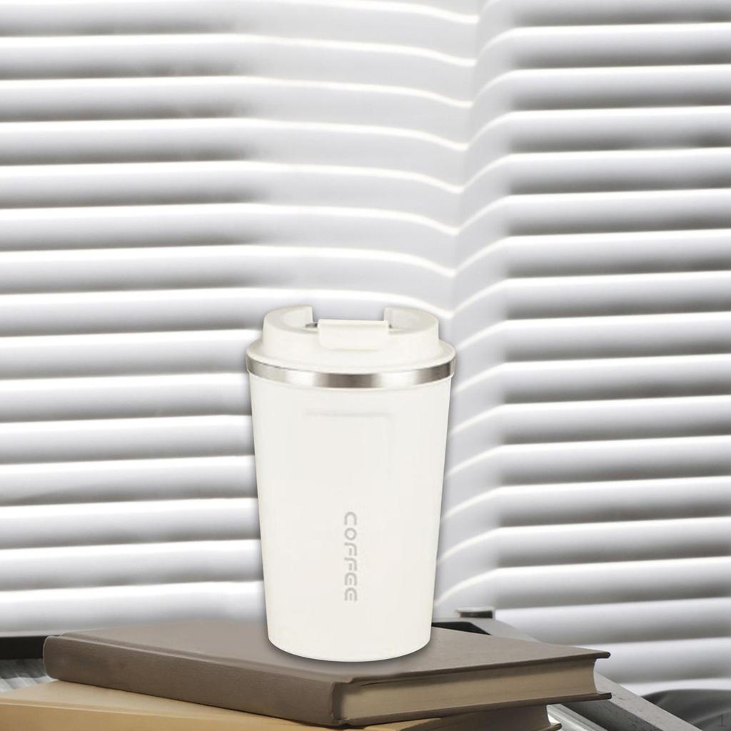 Vakuumisolierter Becher Wasserbecher 380ml Auslaufsicheres Trinkgeschirr Reise Kaffeebecher Thermisch
