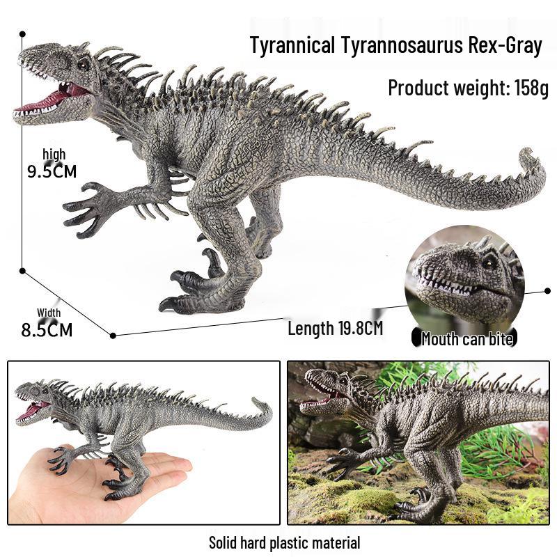 Children's Dinosaur Toy Set: King Kong, Tyrannosaurus Rex, Aurochs, Pachycephalosaurus, Spinosaurus, Therizinosaurus Model.