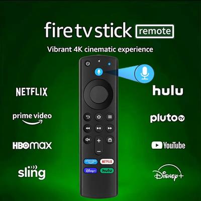 Télécommande vocale de remplacement pour Fire Stick TV 3ème génération Smart TV Stick 4K MAX Lite Fire Cube Télécommande Fonctionne avec Alexa
