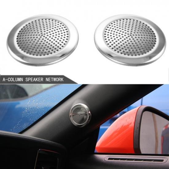 6x Inner Door Speaker/A-pillar Speaker Decor Cover Trim for Ford Mustang 2015+