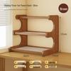 Changbaosen Small 3-Tier Plastic Rattan Desk Shelf
