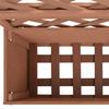 Flower Boxes with Trellis 2 Pcs Brown 65x33x135 Cm WPC