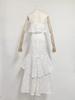 Summer 2023 European Sexy Tight-Fit Waist Hollow Long Dress