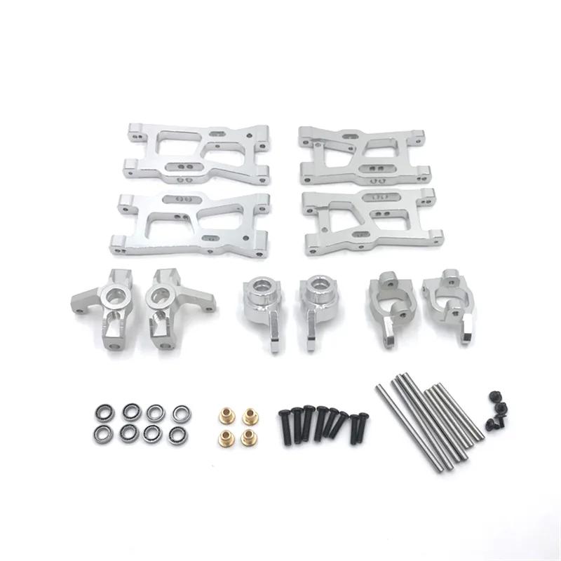 Wltoys 144001 144010 124007 124008 124016 124017 124018 124019 Metal Suspension Arms Steering Cup Hub Carriers Set Upgrade Parts
