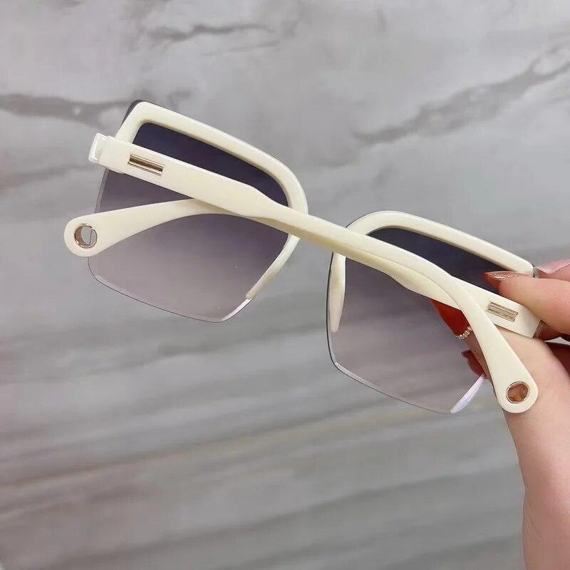 New Fashion Sunglasses Luxury Designer Women Outdoor Retro Square Big Frame Sunglasses Eyewear UV400 Glasses