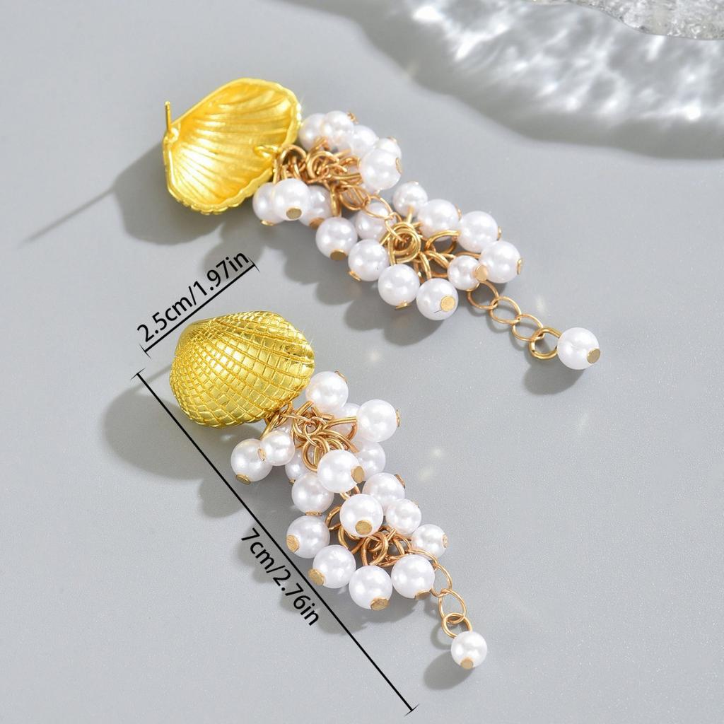 Popular Style Jewelry, Niche Pearl Fringed Design, Earrings, Versatile Long Earrings, Women's