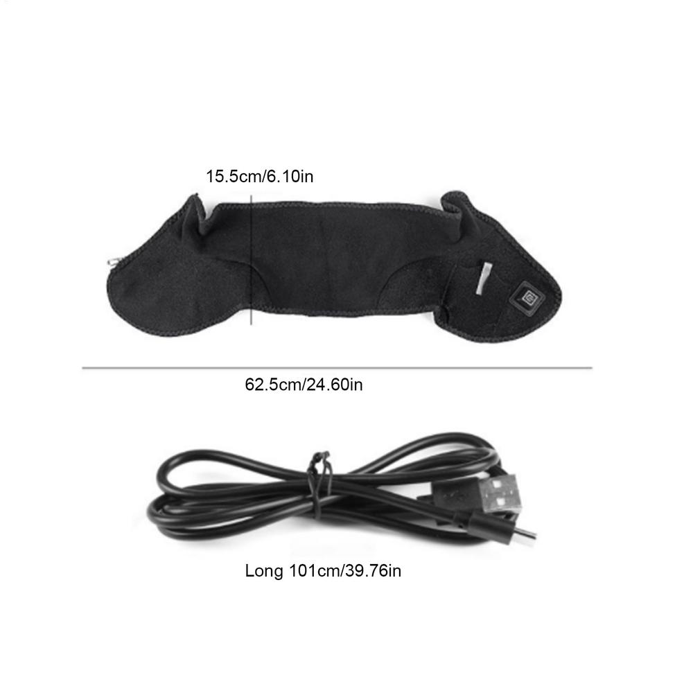 

USB Electric Neck Heating Pad, 3-Temperature Soothing Warmer, Christmas Birthday Present for Mom Dad Elderly Senior чёрный