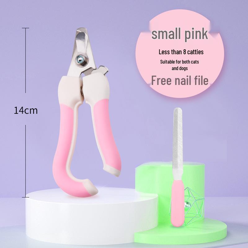 

Щипчики для ногтей для кошек и собак, средство для ухода за домашними животными, препятствующее появлению царапин Pink Small (No File Included)