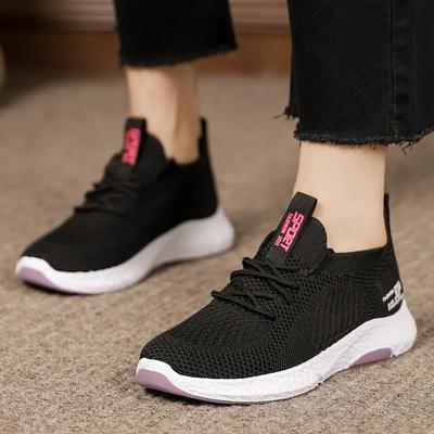 Chaussures Femmes 2025 Printemps Baskets Antidérapantes Femmes Décontractées Légères Plates Extérieur Sports Chaussures en Toile Plates en Tissu Chaussures de Marche