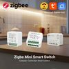 Zigbee Smart Switch Module Mini 10A/16A Optional 1/2 Channel Smart Home Relay Automation Breaker For Tuya Z2M Alexa Google Home