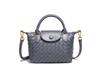 Woven handbag women's fashion small square bag high-end shoulder messenger bag trendy versatile dumpling bag