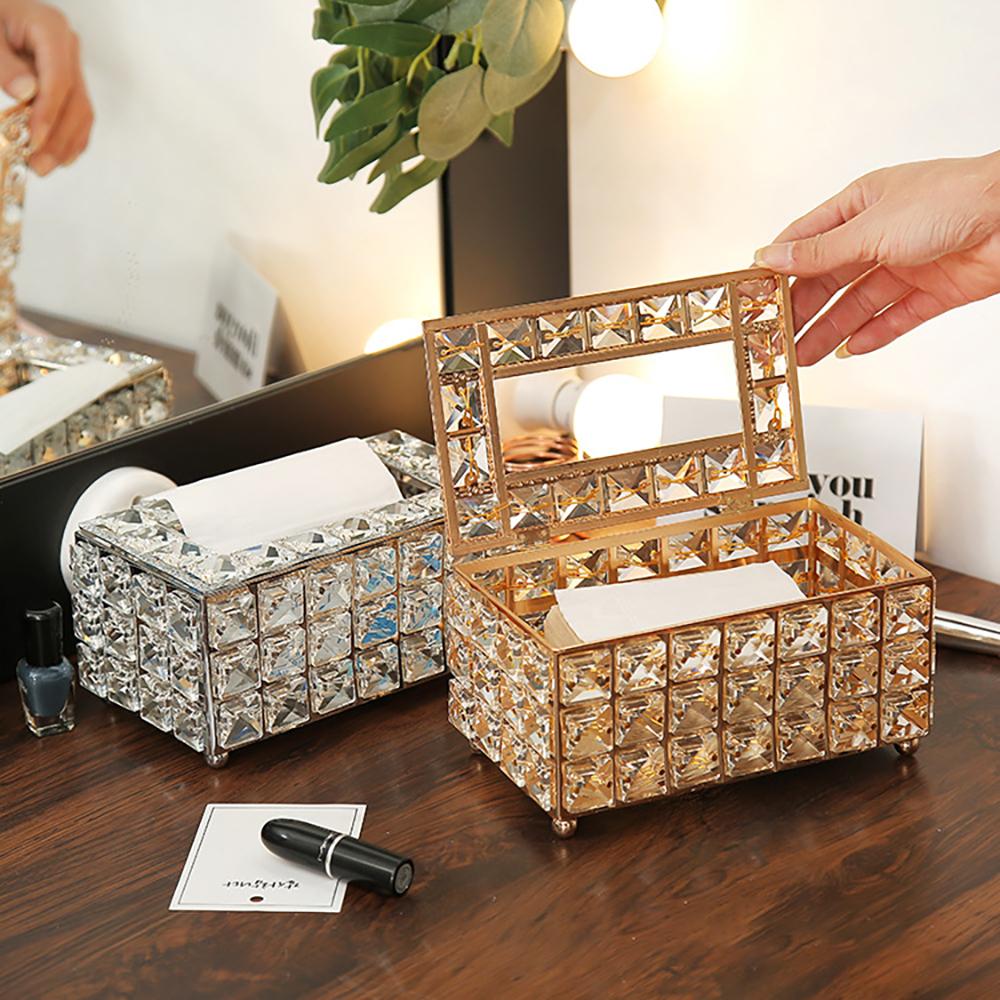 Tissue Box Holder Storage Creative Home Room Decorate Room Desktop Desk Organizer Car Tissue Case Box Cover Table Napkin Holders