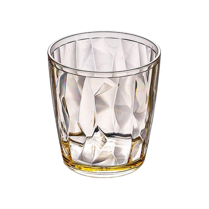 Unbreakable Acrylic Drinking Glasses Shatterproof Water Tumblers 210ml Reusable Champagne Fruit Juice Beer Cup for Bar