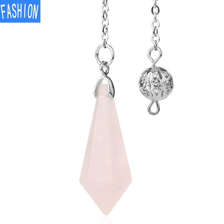 Hexagonal Smart Pendulum Pendant Natural Crystal Ornament Decoration