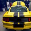 For Ford Mustang Black Rally Racing Stripes Hood Roof Trunk Decal Sticker Wrap