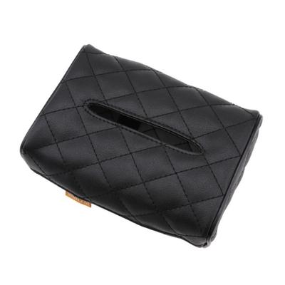 PU Leather Tissue Box Napkin Holder Auto Paper Cover Organizer Towel Holder for Bathroom Car Room Car-styling