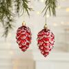 2Pcs Donut Xmas Tree Hanging Exquisite Christmas Santa Claus Pendant  New Year