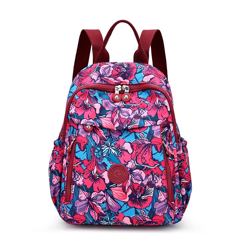 Women's Large-capacity Printed Backpack Mom Backpack