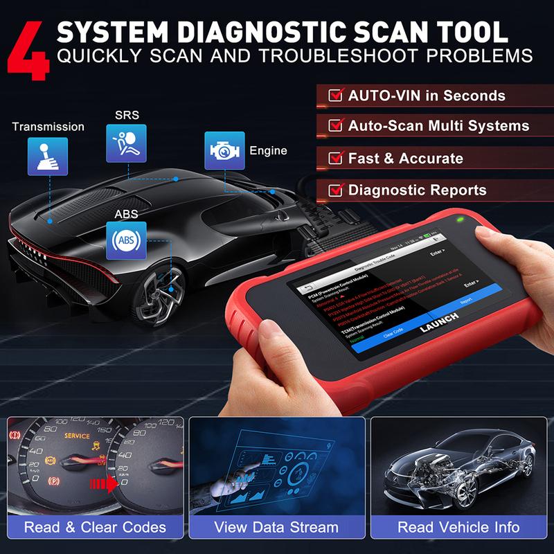 2026 New-LAUNCH X431 CRP123E V3.0 CRP123I V3.0 Free Update Auto OBD2 Scanner CANFD Doip ENG ABS SRS AT System Diagnostic Tools