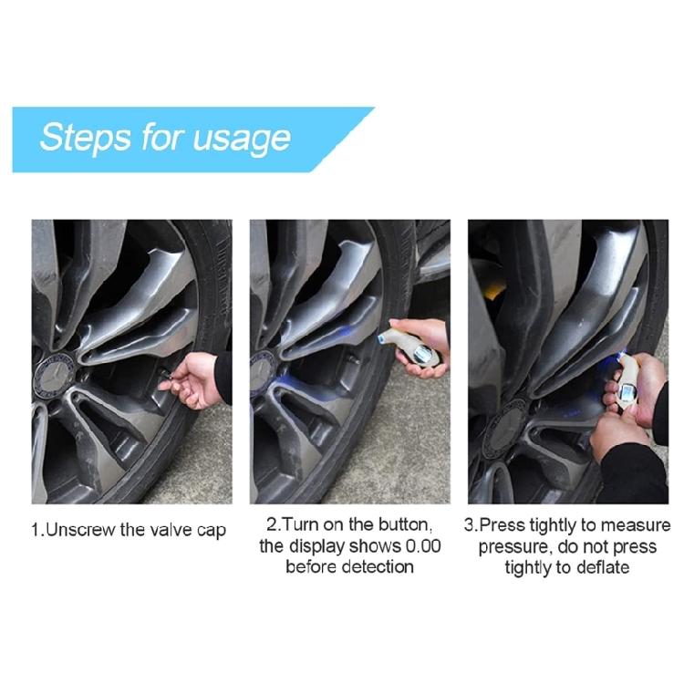 Tire PressureMonitoring Tool 9.9Bar Digital Tire Pressure Gauge for Car Truck