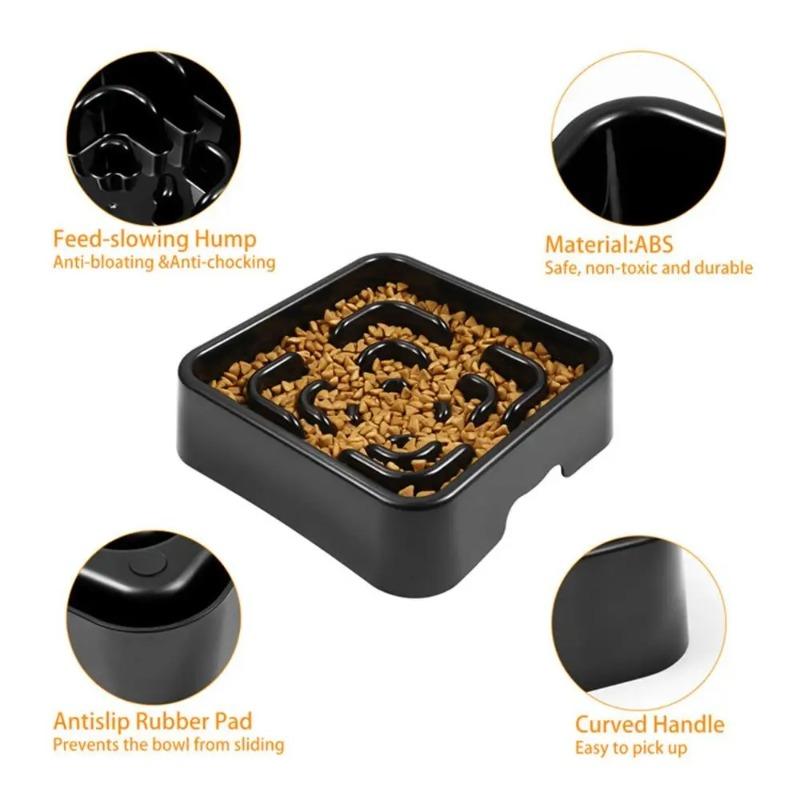 Slow Feeder Dog Bowl Anti-choking Dogs Food Grade Anti-slip Safe Maze Pet Slow Eat Dishes Bowls for Medium and large Dogs