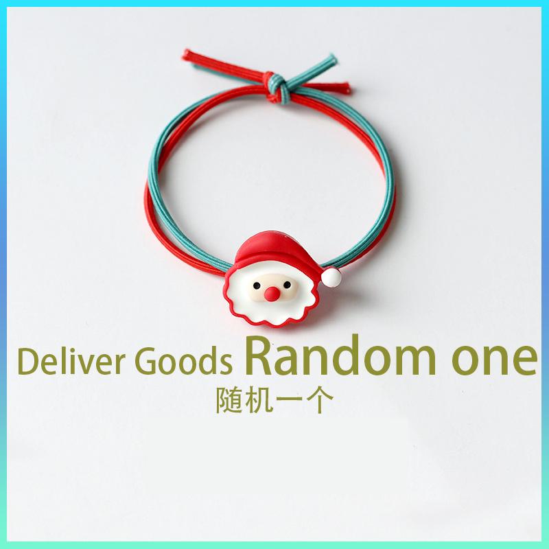 2025 Christmas Series Rope Send Boyfriend Girlfriend Small Rubber High Value Hair Bands Small Gifts Couples New Year Baby