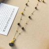 French Tiger's Eye Pendant Necklace for Women, Elegant and Exquisite, Light Luxury with a High-End Feel, Maillard Sweater and Collarbone Chain.