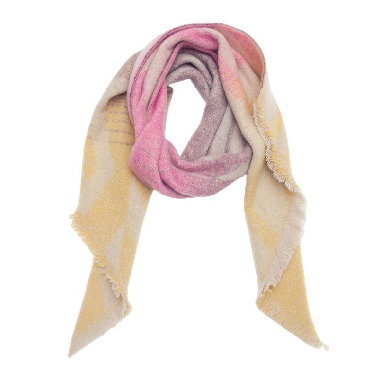 Diagonal Scarf Fashion Women Shawl Yarn Rhombus Shawl Circle Keep Warm