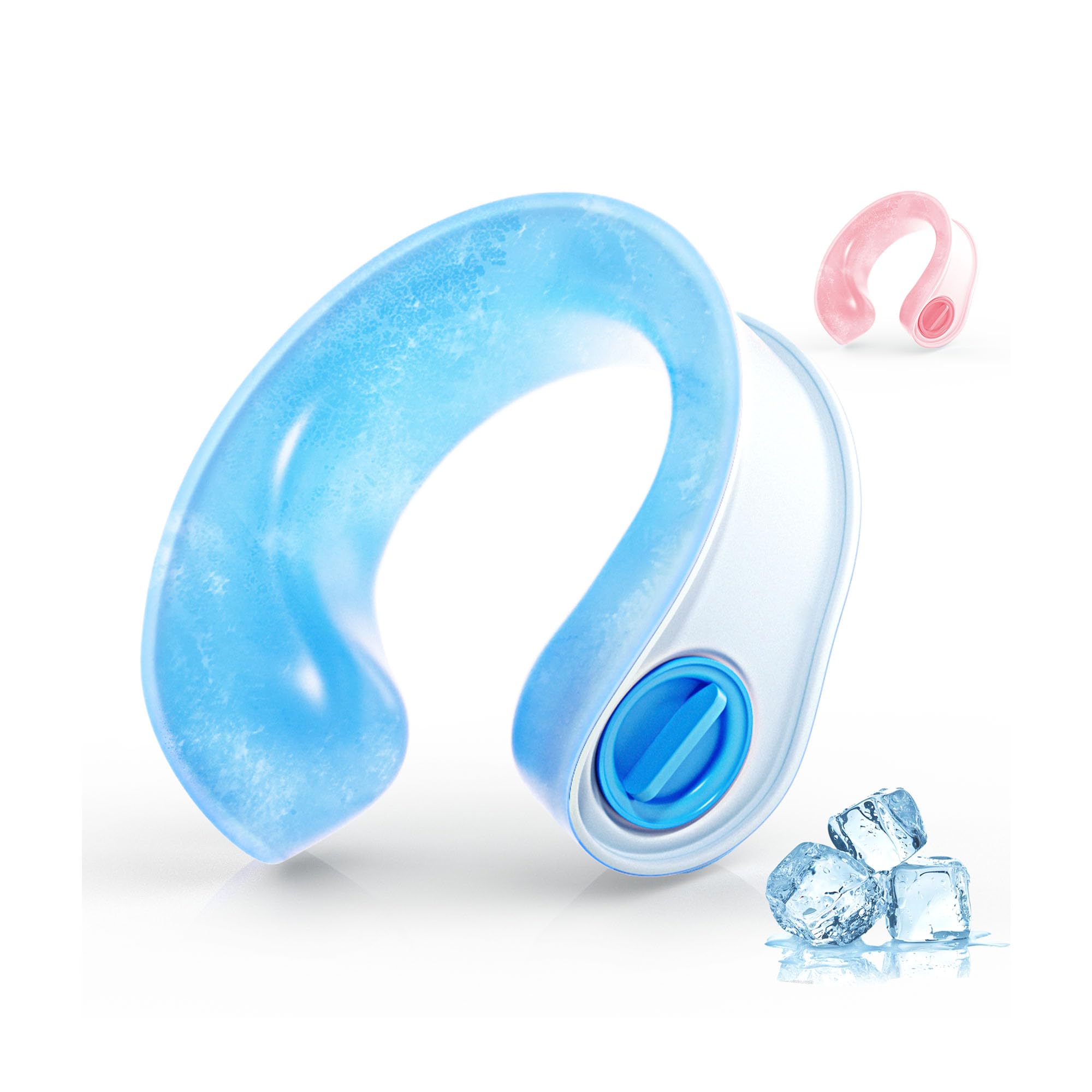 

Тепловой удар Охлаждающее кольцо для шеи Пакет со льдом Охлаждающее кольцо для теплового удара Охлаждение шеи и охлаждение льдом Тепло Холод Жара [Модель 2025 Предотвращение] U-образное синий