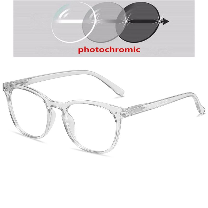 Blue Light Blocking Oval Shortsighted Computer Goggles Women Men Fashion Student Prescription Glasses Myopia -0.5 -0.75 To -6.0