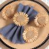 Set Of 6 Handmade Sunflower Designs Napkin Holders Sturdy Napkin Rings Perfect For Enhancing Dining Experience