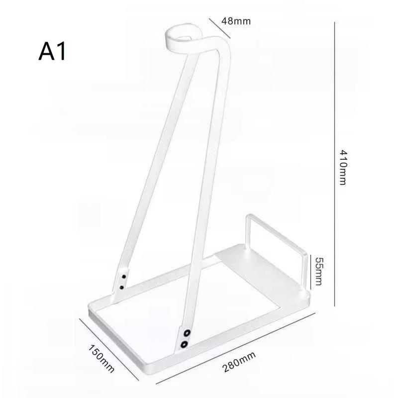 Universal Vacuum Cleaner Storage Shelf Waterproof Metal Dust Collector Holder Rust Resistant Simple Style for Home Use
