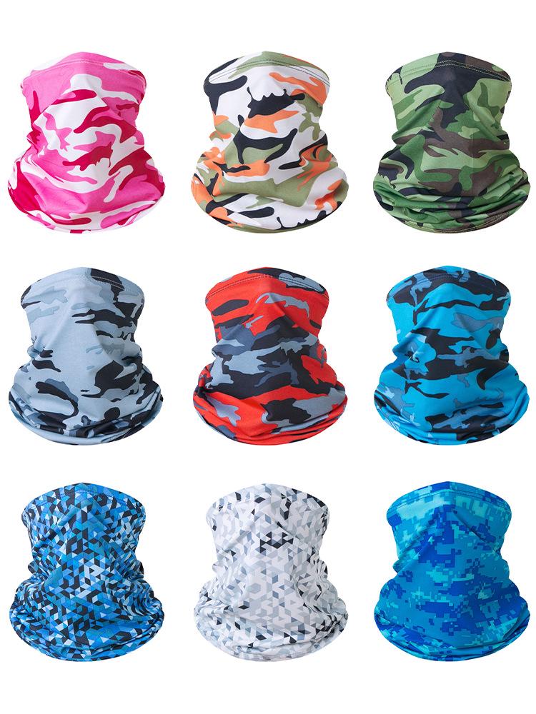 Slim Camouflage Neck Gaiter & Face Mask: Unisex, Dustproof, Breathable Ice Silk