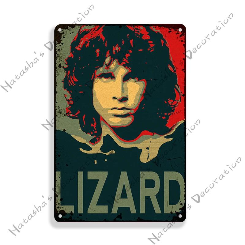 Рок-группа Знак DOORS Декоративный знак Джим Моррисон Металлический знак Ржавая металлическая табличка Ретро металлический постер Музыкальный металлический знак Знак для БАРА ПАБА 20x30cm（7.8x11.8inch）