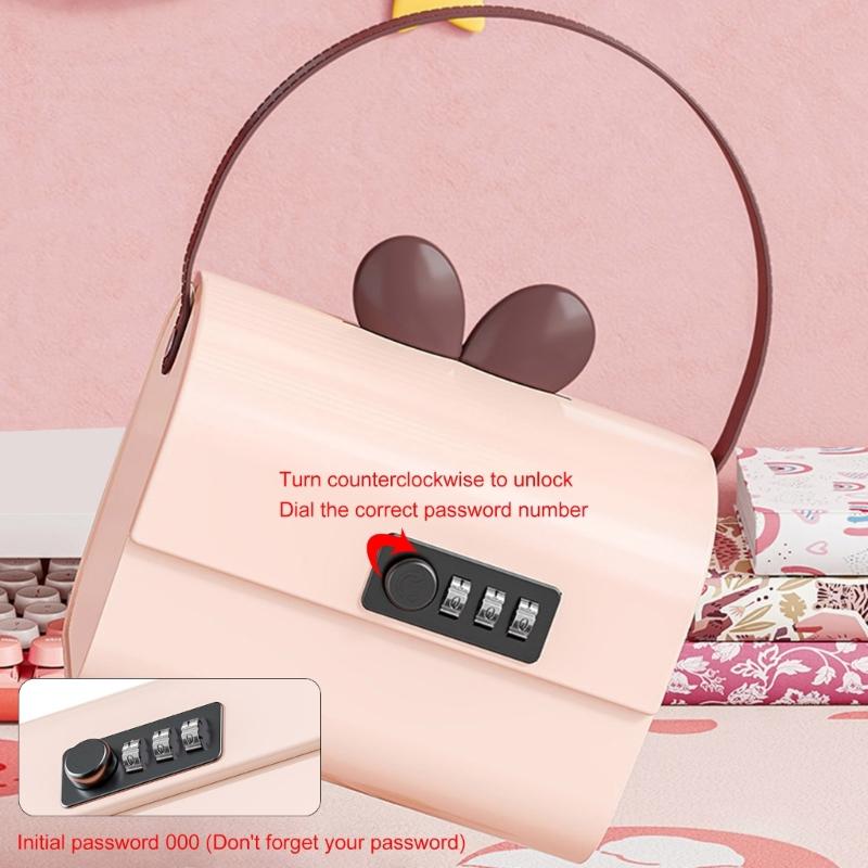 Stylish Plastic Treasure Storage Box with Lock Portable Organizers for Safekeeping of Valuables and Personal Collections