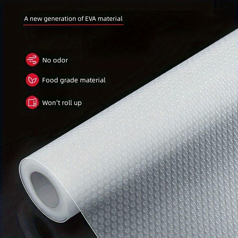 1 Roll Waterproof & EVA Cabinet Drawer Liner Mat - Oil/Water/Stain Resistant, Non-Slip Kitchen Organizer for Refrigerator Shelves, Drawers
