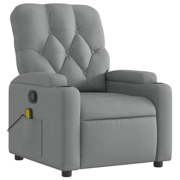 VidaXL Reclining Massage Armchair, Relaxation Chair with Cup Holders, Seat with Backrest and Armrests Living Room, 372491
