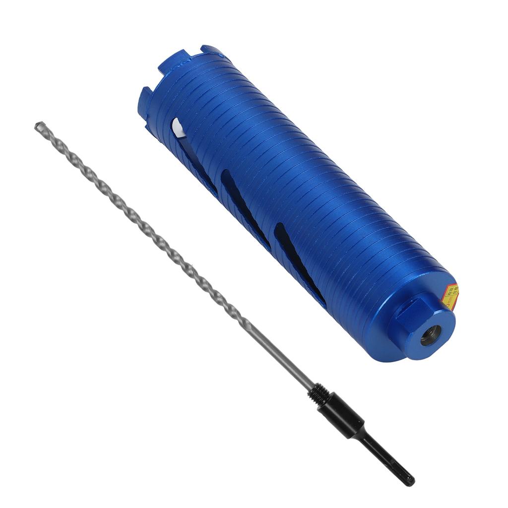 Broca Diamantada 3 pol. Aço Liga de Alta Dureza 58?Broca de Coroamento a Úmido de 11" com Broca de Posicionamento