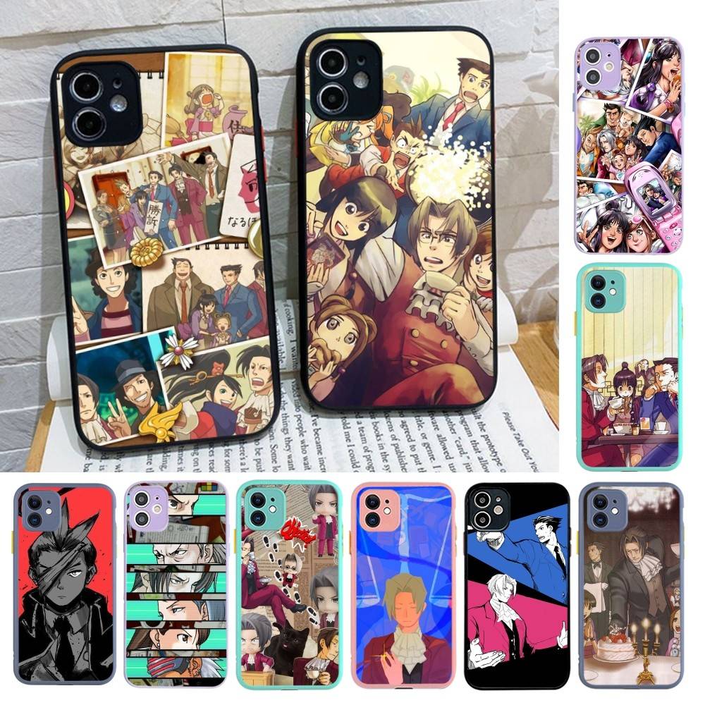 Classic Game Ace Attorney Phone Case For IPhone 16e 16 15 14 13 12 11 Pro Max X XS Max Plus Matte Clear