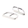 For Volkswagen Touareg - Stainless Steel Black Car Exhaust Muffler  Exhaust Pipe Cover Trim Stickers Car Accessories