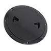 8in Round Deck Plate UV Resistant Black Inspection Hatch Cover for Marine Boat RV