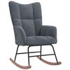 VidaXL Chaise à Bascule Chaise de Relaxation Siège de Relaxation Fauteuil de Salon Salle de Séjour Maison Intérieur Gris 328140