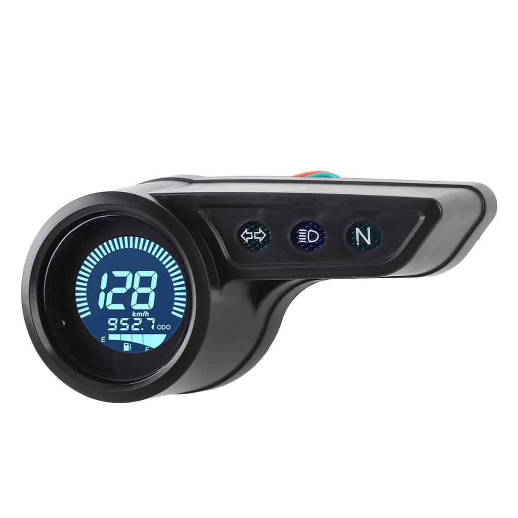 Motorcycle Speedometer Gauge Tachometer Odometer Universal Digital LCD Instrument