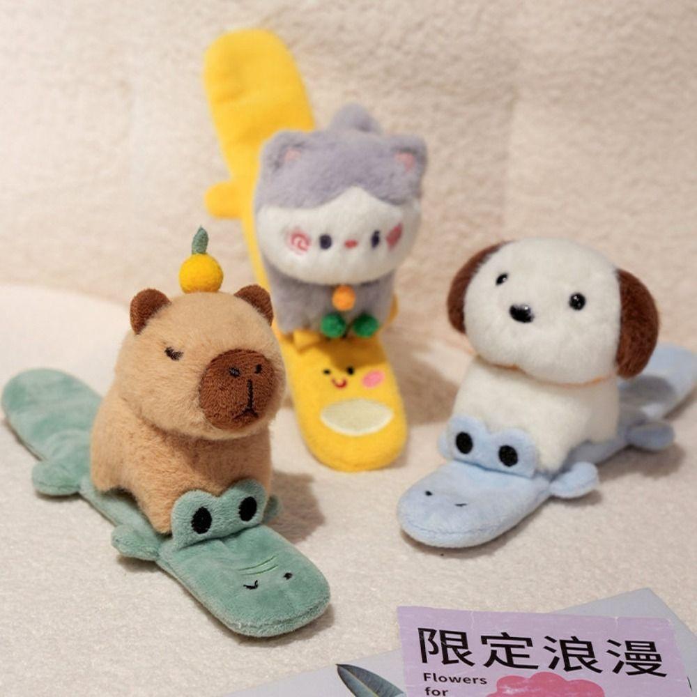 Cat Slap Bracelet Series Simulation Cute Doll Plush Doll Slap Bracelet Puppy 25cm Capybara Plush Wrist Band Birthday Gift