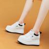 Kleine Schuhe Damen Frühling neu Innenhöhe Erhöhung Damenschuhe Plateau Muffin Schuhe Casual weiße Schuhe