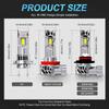 MAXGTRS 2PCS Canbus H7 H8 H11 LED 30000LM Super Bright Headlights 9005 HB3 9006 HB4 9012 HIR2 Led Lamp with Double Turbo Fan