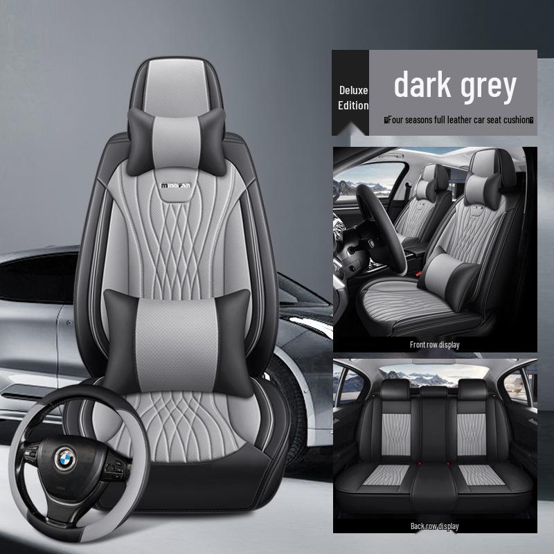 All-Season Full Leather Universal Car Seat Cover Cushion