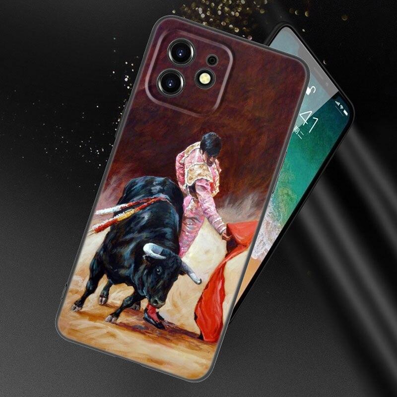 Spansk Matador Mobilskal För Apple iPhone 13 12 Mini 11 Pro XS Max X XR 8 7 6S 6 Plus SE 2020 5S 5 Mjukt TPU Svart Skydd